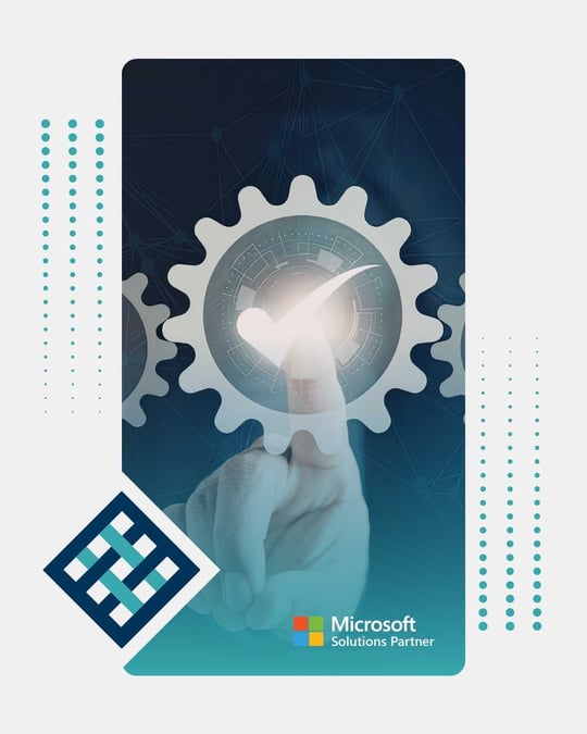 Automation and workflow graphic representing Power Platform.