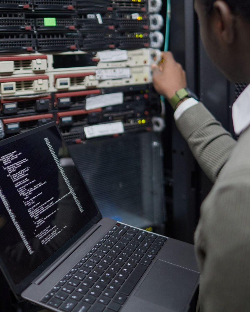 IT server room suited for infrastructure, Azure, and technical topics