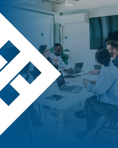 Sales team collaborating with AI-powered tools