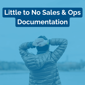 Little to No Sales & Ops Documentation
