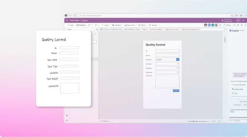 Start a Power Apps build from scratch with AI