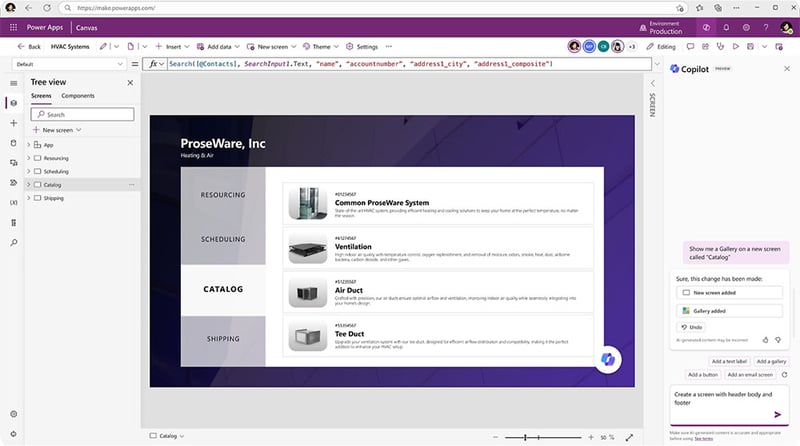 Start with Copilot in Power Apps