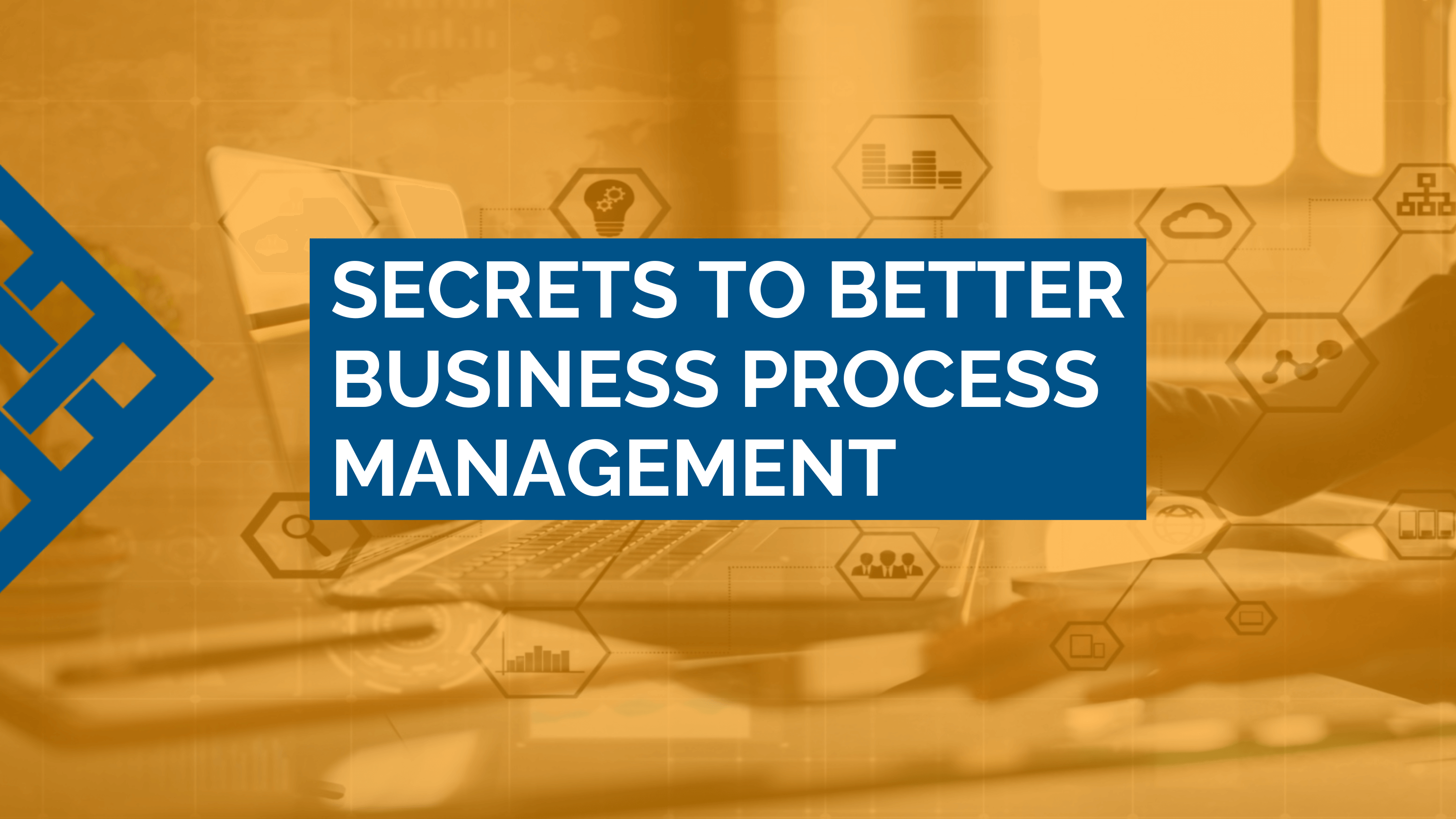 An office worker at the laptop - improving productivity, reliability, and repeatability in technology and Business Process Management.