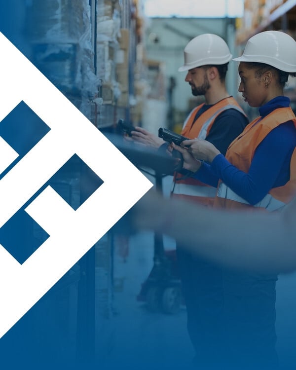 Distribution and logistics environment representing supply chain visibility and fulfillment operations
